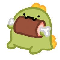 Eat Sticker by silentdinosaur