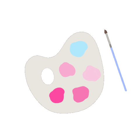 paulinaportnoy art illustration pink design Sticker