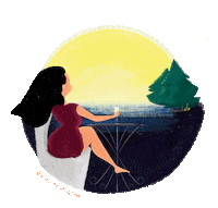 leilacharafeddine animation summer illustration mood Sticker