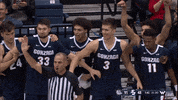 GonzagaBulldogs celebration basketball bench gonzaga GIF