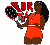 Serena Williams Win Sticker by Trap Bob