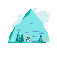 Skiing Climbing Sticker by Basecamp Shop