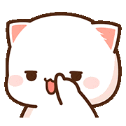 Cat Peach Sticker