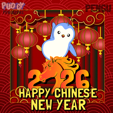 Chinese New Year Penguin GIF by Pudgy Penguins