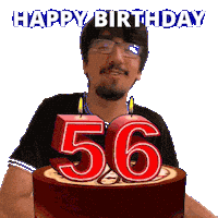 56 Years Old Sticker