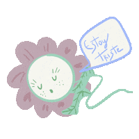 Sad Flower Sticker