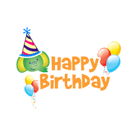 temankodomo birthday happy birthday birthday cake birthday party Sticker