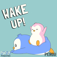 Good Morning Hello GIF by Pudgy Penguins