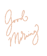 Good Morning Calligraphy Sticker