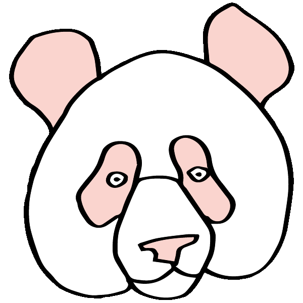 Panda Sticker by Abiby