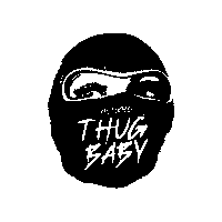 hunxho1 mask ski mask thug baby hunxho thug baby Sticker