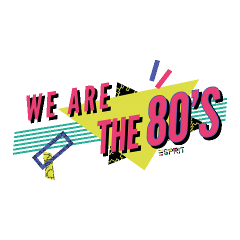 espritofficial 80s colorful pattern throwback Sticker
