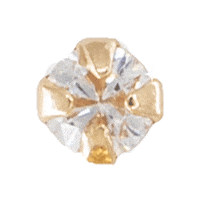 Gold Piercing Sticker by STUDS