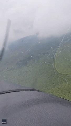 Aircraft Avoids Funnel Cloud During Flight Near Mount Etna