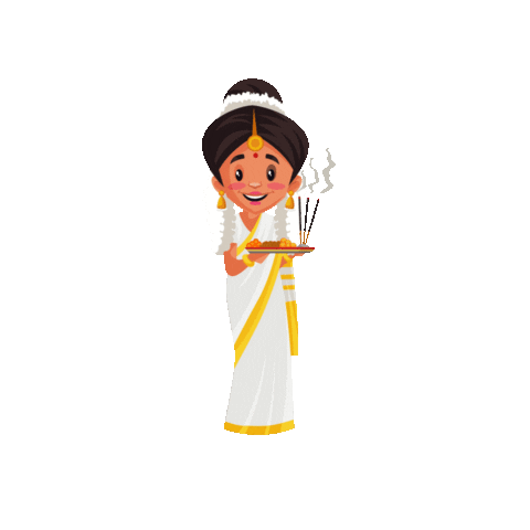 CreativeHatti lady pooja creativehatti aarti Sticker