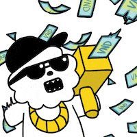 Money Wow Sticker by Zookiz