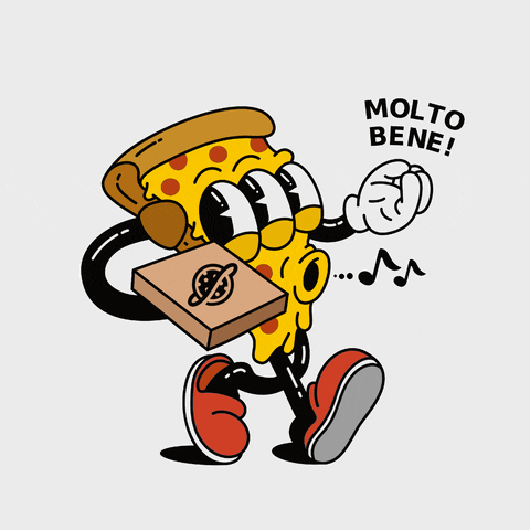 Cartoon Pizza GIF by Rare Pizzas
