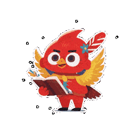 Crypto Flying Sticker by The Cardinal Virtue