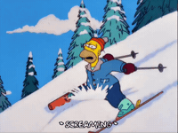 Scared Lets Go GIF by The Simpsons