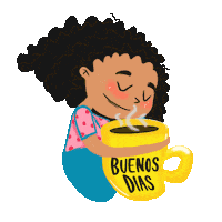 Cafe Cup Sticker