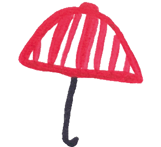 Umbrella Sticker by Lennebelle Jewelry