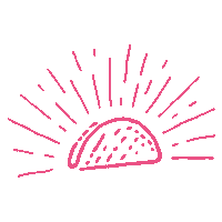 pinktaco pink drink skull miami Sticker