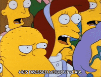 Yelling Season 3 GIF by The Simpsons