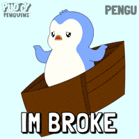 Im Poor No Money GIF by Pudgy Penguins