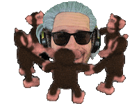 Monkey Spinning Sticker