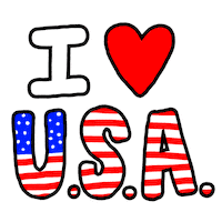 4Th Of July Usa Sticker by megan lockhart