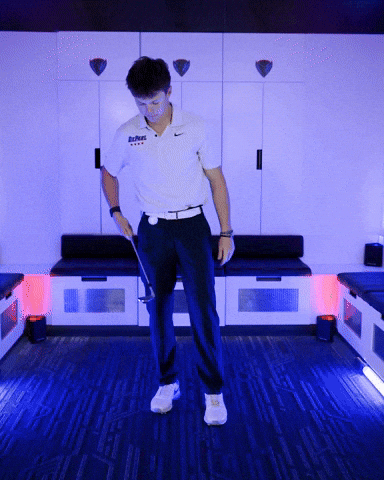 Depaul University Golf GIF by DePaul Blue Demons
