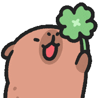 Happy Capybara Sticker
