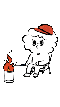 Bonfire Camping Sticker by 37CAMP