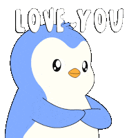 I Love You Kiss Sticker by Pudgy Penguins