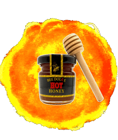 BeeDolceHotHoney honey oh honey hot honey bee dolce hot honey Sticker