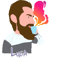 Coffee Web Sticker by Omnigraf