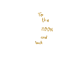 To The Moon Star Sticker