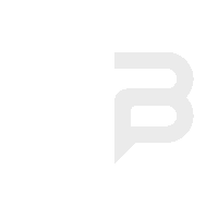 bergholz-media logo white b speechbubble Sticker