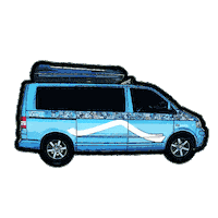 Van Volkswagen Sticker by Bock.auf.Raus