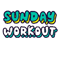 Sweating Work Out Sticker