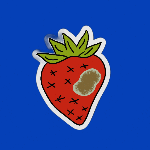 Sad Strawberry GIF