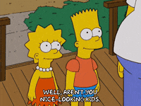 homer simpson smile GIF