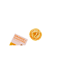 Orange Bunt Sticker by velvety.naturkosmetik