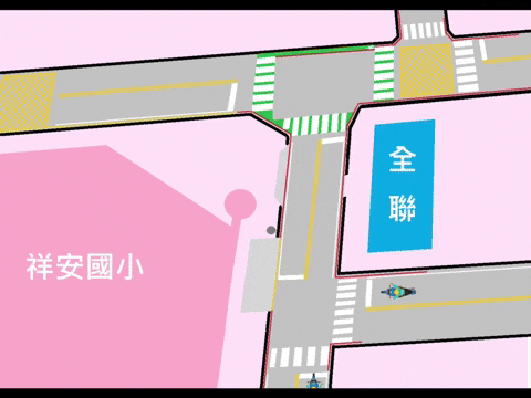 ❀祥安街往湧安路方向正確接送