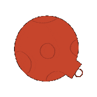 Christmas Circle Decoration Ornaments Sticker