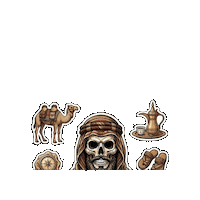 Halloween Skull Sticker