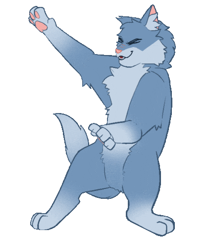 Blue Cat Funny Cats Sticker