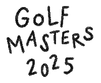 The Masters Golf Sticker by Catharina Stewart