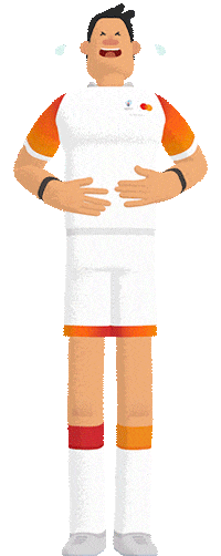 Dan Carter Laughing Sticker by Mastercard
