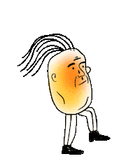 Potato Brambora Sticker by panika.xyz